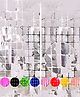 Wobbox Square Foil Curtain For Decoration, Foil Curtains For Birthday Decoration Silver - Pack Of 2