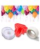 Wobbox Balloon Decorations 100 Sticky Dots, 2 (5M) Garland Tape, 2 Balloon Knot For Party Decorations, Balloon Decoration For Birthday, Party Decorations Items