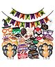 Wobbox Halloween Props Halloween Banner Halloween Decorations Items MultiColor -Pack Of 48