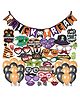 Wobbox Halloween Props Halloween Banner Halloween Decorations Items MultiColor -Pack Of 53