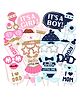Wobbox Baby Shower Props Baby Shower Party Decorations Items Black Pink -Pack Of 30