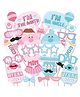 Wobbox Baby Shower Props Baby Shower Party Decorations Items Blue Pink -Pack Of 30