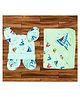 Mittenbooty 100% Cotton Gift Set Ships Print -Green