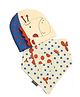 Bellazaara Patchwork Pattern Hedging Cap & Triangle Bib - Multicolour
