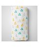 1st Step 100% 2 Ply Printed Muslin Blanket Triangle Print - White