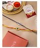 Viraasi Set of 2 Evil Eye & Sunflower Motif Rakhi for Brother with Roli Chawal & Card