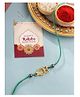 Viraasi Owl Nazariya Rakhi for Kids Brother With Roli Chawal & Card