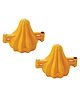 DS Modak Mould Set of 2 Two Fold Plastic Modak Maker for Ganpati Chocolate Modak Shaper Sacha Set - Yellow