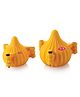 DS Modak Mould Three Fold Plastic Modak Maker for Ganpati Chocolate Modak Shaper Sacha Set Combo of 2 Size Modak Mould - Yellow