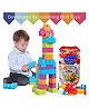 Rinish India Kids Big Mega Size Building Blocks Toys For Kids Puzzle Construction Block Set For Children Boys and Girls Multicolor - 100 Pieces