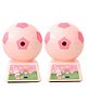 The Procure Store Football Design Pencil Sharpener Set of 2 - Pink