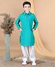 Aww Hunnie Full Sleeves Solid Kurta And Salwar - Green