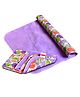 VParents Diaper Changing Mat Sleeping Mats Water Proof Bed Protector with One Side Fabric New Born Baby - Purple