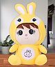 Besties Soft Bunny Plush Toy Yellow - Height 30 cm