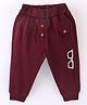 Mini Taurus Cotton Full Length Lounge Pant with Sunglasses Printed - Maroon
