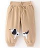 Mini Taurus Cotton Knit Full Length Puppy Lounge Pant  - Beige