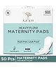 Azah XXXL Maternity Pads For Women After Delivery Postpartum Flow & Ultra Heavy Flow - Pack of 50 | XXXL