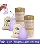 AZAH Reusable Menstrual Cup -Pack of 2 |  Medium  | 22ml |Purple