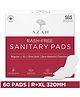 Azah Sanitary Napkins For Women 100% Rash Free & 3x More Absorbent Ultra Soft- Pack of 60 | Regular+XL