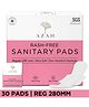 Azah Sanitary Napkins For Women 100% Rash Free 3x More Absorbent Ultra Soft - Pack of 30 | Regular