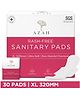 Azah Sanitary Napkins For Women 100% Rash Free 3x More Absorbent Ultra Soft - Pack of 30 | XL