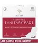 Azah Sanitary Napkins For Women 100% Rash Free & 3x More Absorbent Ultra Soft- Pack of 40 | Regular+XL