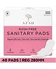 Azah Sanitary Napkins  For Women 100% Rash Free 3x More Absorbent Ultra Soft - Pack of 40 | Regular