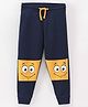 Bodycare Full Length Lounge Pant Smiley Print - Navy Blue