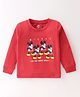 Bodycare Cotton Knit Full Sleeves T- Shirt Mickey Mouse Print - Crimson Red