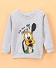 Bodycare Cotton Knit Terry Full Sleeves Goofy Printed Sweatshirt - Grey
