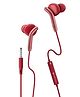 Zebronics Bro In Ear Wired Headphone- Red
