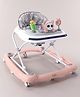 Babyhug Bunny Face 2 In 1 Walker Cum Rocker With 3 Level Adjustable Height & Musical Play Tray With Light  - Pink
