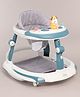 Babyhug Elephant 2 In 1 Walker Cum Rocker With Detachable Musical Toy Bar & Multiple Height With Seat Adjustments - Blue