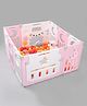 Playard Playpen with Smart Folding Baby Activity Safety Lock - Pink & White| Easy to Assemble| Safety Lock| No Tools Required| Light Weight & Portable| Indoor & Outdoor