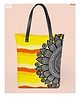 lycheebags Printed Canvas Tote Bag - Yellow