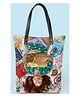 lycheebags Printed Canvas Tote Bag - Multicolor