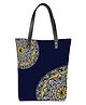 lycheebags Printed Canvas Tote Bag - Blue