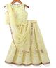 Babyhug Sleeveless Choli with Thread Embroidered Lehenga  and Dupatta Set - Yellow