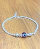 Darshraj Jewels 925 Sterling Silver Brown Evil Eye Anklet For Baby Girl & Baby Boy