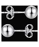 Darshraj Jewels 925 Sterling 4mm Ball Stud Earrings- Silver