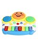 Kiddybuddy Musical Drum With Flashing Lights Animal Sounds & Songs - Multicolour