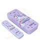 LITTLE HUNK Unicorn Design Double layer Metal Pencil Box Set of 2 - Purple
