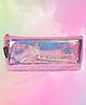 Little Hunk Unicorn Design water Glitter Zipper Pencil Pouch - Pink