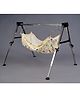 JIN fully foldable Baby Cradle with Sturdy and Heavy Frame with sided bearing ( Print of cloth may Vary  )