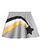 Plan B Star Printed Skater Skirt With Inbuilt Shorts - Grey