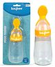 Baybee Squeezy Silicone Food Feeder Bottle with Spoon BPA Free Baby Feeder Fruit Rice Cereals Puree Feeding Bottle 90 ml - Yellow