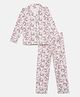 Mackly Full Sleeves Unicorn Printed Night Suit - White