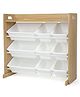 Homesmiths Toy Organizer with 9 Storage Bins - Beige
