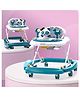 Babyhug Panda 2 In 1 Walker Cum Rocker With 3 Adjustable Height & Musical Play Tray With Light- Blue| Smooth Swivel Wheels| BIS Certified| Comfortable Seat| Removable Toys