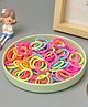 Yellow Bee 100 Soft Braided Hair Rubber Bands - Green Blue Pink & Orange